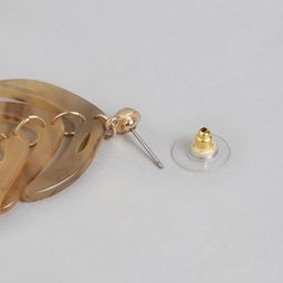 RICHEERA Leaf Shaped Beaded Drop Earrings image 2