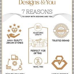 Designs & You Silver Plated Cubic Zirconia Studded Studs Earrings image 4