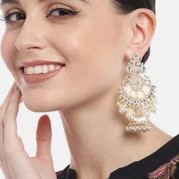 Aadvik Designs Gold-Plated Contemporary Jhumkas Earrings-15