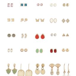 AMI Set Of 25 Gold Plated Studs & Drop Earrings image 3