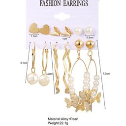 DIVASTRI Set of 12 Gold-Plated Artificial Stones Studded And Beaded Circular Studs image 3