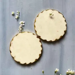 home arte White Marble Set of 4 Table Coasters-picture-37