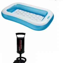 Stealodeal Rectangular With Pump Inflatable Swimming Pool-18