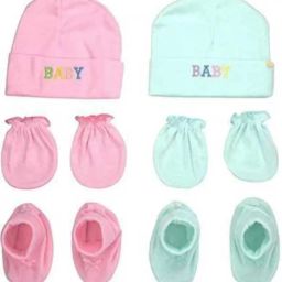 Baby Cap, Mitten & Booties Set-24