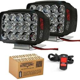 15 LED Fog Light Lamp Waterproof with free switch Fog Lamp Motorbike, Car LED (12 V, 100 W)-14