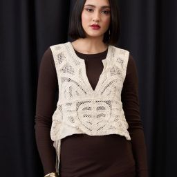 Self Design Women Waistcoat-image-70