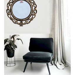 VAS collection home Brown Wood Round Wall Mirrors-34