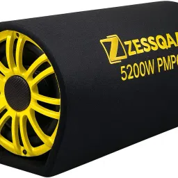 ZQ-1001BST-Yellow Car Subwoofer 10 Inch with Inbuilt Amplifier – Powerful 5200W Bass Tube Subwoofer-image-2