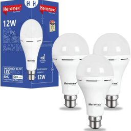 12W LED Bulb for Outdoor Use|Pck of 3 4 hrs Bulb Emergency Light-image-16
