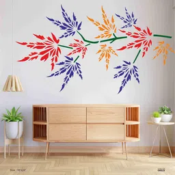 millionminds Floral 16X24 Inches Wall Painting Stencil Design STNL_829 Reusable and Washable Modern Wall Painting Stencil Design For Wall, Living Room Painting, Hotels Painting, Bedroom, Hall Decoration Stencil-picture-27
