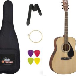 FX280 Natural with Padded Bag, String, Belt, Plectrum Combo Pack Semi-acoustic Guitar Tonewood Rosewood-image-64