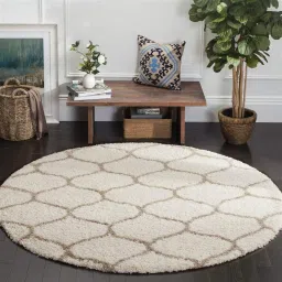 Beige Wool, Cotton Carpet-image-5