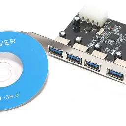 WiredCom PCI Express Card 4 Port USB 3.0 with 5V 4-Pin Power Connector up to 5 Gbps Speed Lan Adapter image 5