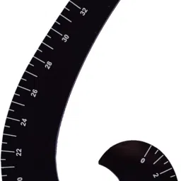 vikurajas Tailore Sleeve Scale French Curve Designer Triangle and L Square Ruler image 3