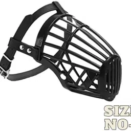 Pet Dog mask, muzzle, mouth Cover adj strap- Anti biting & chewing Size-4 Medium Strips Dog Muzzle-image-66