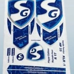 sg s blue b-08 cricket bat sticker new edition Bat Sticker-26