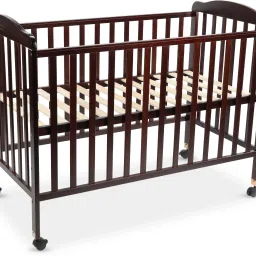 C-60 Baby Wooden Cot with Mosquito Net (without Mattress), 0 to 2 years, Cot-image-5