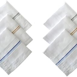 AKsells 100% Pure Combed Cotton White Malmal Handkerchief ["White"] Handkerchief-image-3