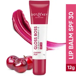 DOT & KEY Gloss Boss Vitamin C+E Tinted Lip Balm with SPF 30 12 g - Cherry Pop-50