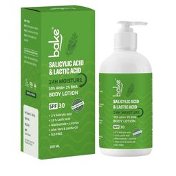 BAKE 10% AHA + 2% BHA Body Lotion SPF 30 PA+++ for Body Acne & Strawberry Skin - 200ml-image-96