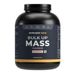Nutrabay Gold Bulk Up Mass Gainer,  6.6 lb  Strawberry -image-68