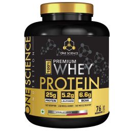 One Science 100% Premium Whey Protein,  5 lb  Vanilla Very Berry -image-47