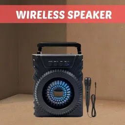 GUGGU 301 (PORTABLE BLUETOOTH SPEAKER) with Karaoke Mic, 6Hrs Playtime XC427 5 W Bluetooth Laptop/Desktop Speaker-31