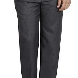 zee gold Men Regular Fit Grey Viscose Rayon Trousers-picture-48
