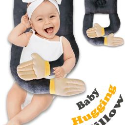 Hug pillow Cotton Solid Baby Pillow Pack of 1-image-63