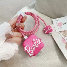 TooHype Barbie Protector for iPhone Charger Cover for 18-20W Full Protection Cable Cable Protector-image-85