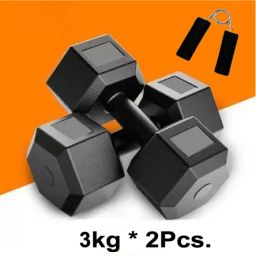 FITNESS PVC Dumbbell Set + Hand Grip -Best for Home Exercise -Economical Price Fitness Accessory Kit Kit-image-46