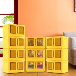 Kuber Industries Yellow 10 Pieces Reusable Drawer Organisers-35