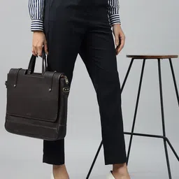 Hancock Women Original Slim Fit High-Rise Easy Wash Stretchable Formal Trousers-image-40