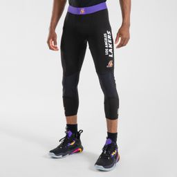 Men's/Women's Basketball 3/4 Leggings 500 - NBA Los Angeles Lakers/Black-picture-25