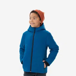 quechua Kids' Warm Padded Hiking Jacket MH 500 7-15 Years - Blue-picture-10
