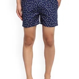 SPORTO Men Printed Mid-Rise Shorts-52