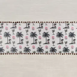 India Circus by Krsnaa Mehta Cream-Coloured Printed  Micro Velvet Table Runners-20