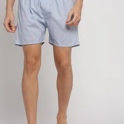 SHOWOFF Slim Fit Conversational Printed Cotton Boxer AM-131-5_Blue-image-60