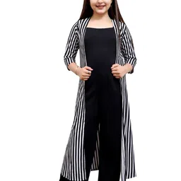 FELLAMO Girls Striped Longline Shrug-41
