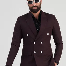 MR BUTTON Slim-Fit Double-Breasted Formal Blazer-picture-39