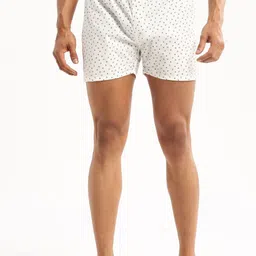 SHOWOFF Slim Fit Conversational Printed Cotton Boxer AM-126-1_White-image-61