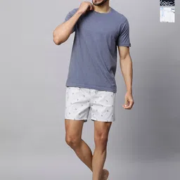 URBAN SCOTTISH Pack Of 3 Printed Comfortable Mid-Rise Pure Cotton Boxers USBX2431_-image-2