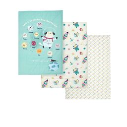 TIDY SLEEP Infants 3 Pcs Printed Our Mission Diaper Pure Cotton Changing Mats-54