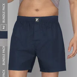 XYXX Men Pack Of 2 Pure Cotton Anti-Roll Boxers-picture-15