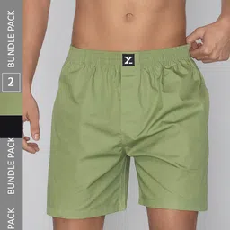 XYXX Pack Of 2 Pure Cotton Boxers-image-99