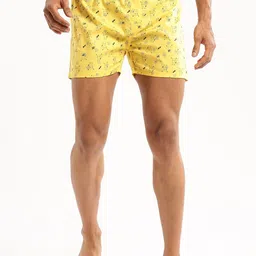 SHOWOFF Men Printed Slim Fit Boxers AM-126-3_Yellow-75