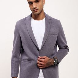 SHOWOFF Slim Fit Cotton Single-Breasted Blazer-image-20