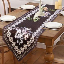 Dakshya Industries Black Printed Table Runners-18