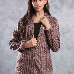 TANDUL Printed Notched Lapel Slim Fit Single Breasted Blazers-picture-38