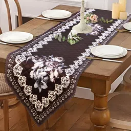 Dakshya Industries Black Printed Table Runner-15